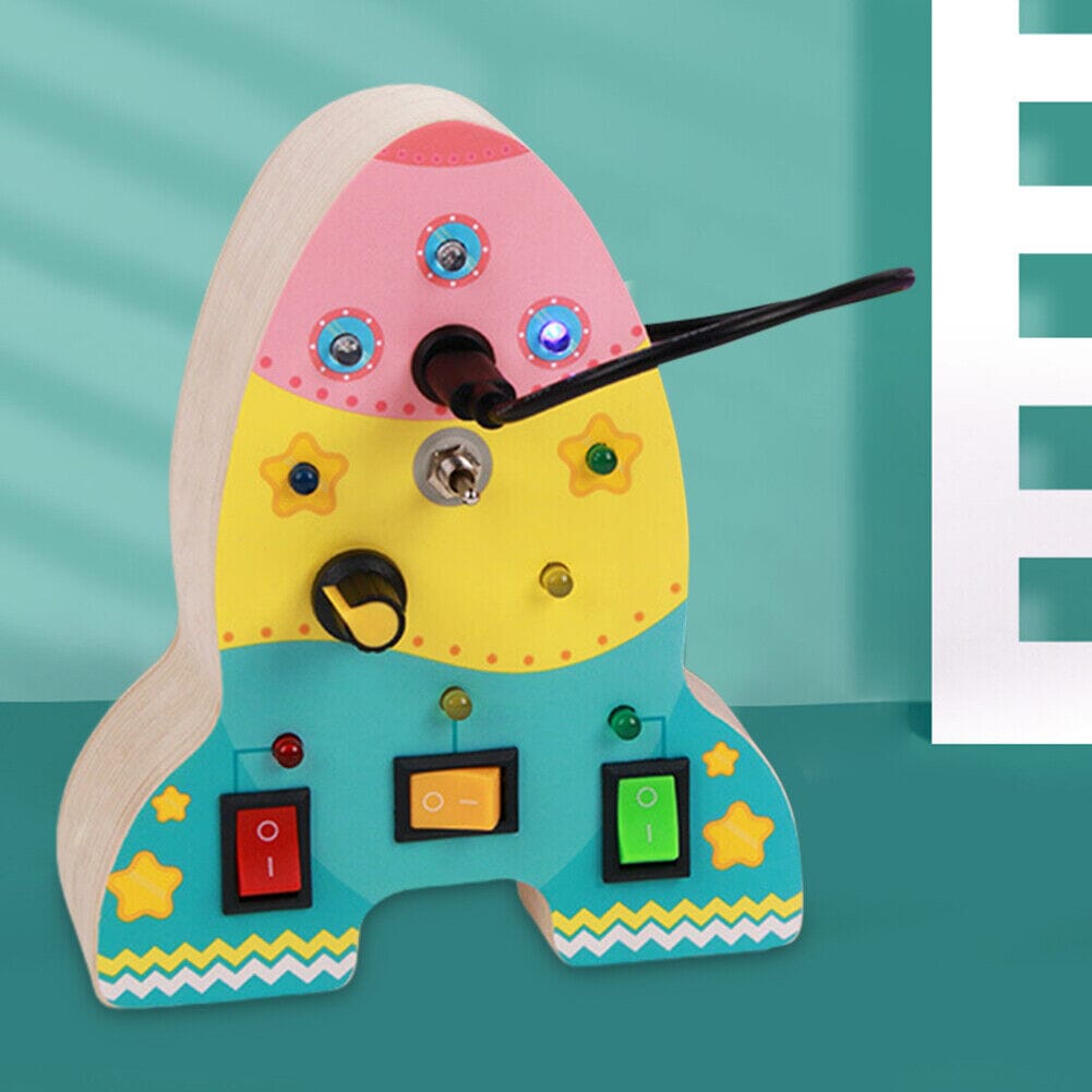 Tableau Montessori - BusyBoardCircuit™ - Fusée - Paradis Des Jeux Et Jouets