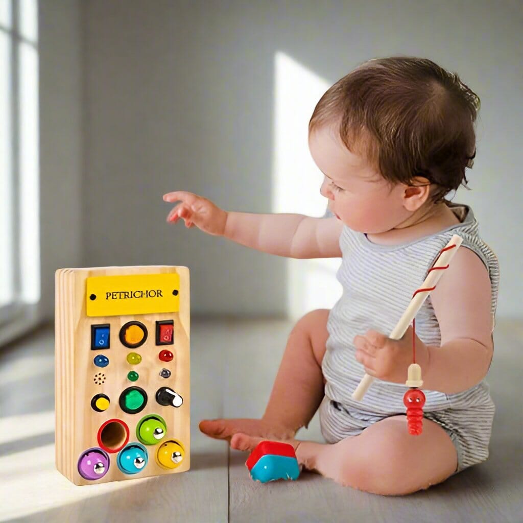 Tableau Montessori - BusyBoardCircuit™ - Pêche - Paradis Des Jeux Et Jouets