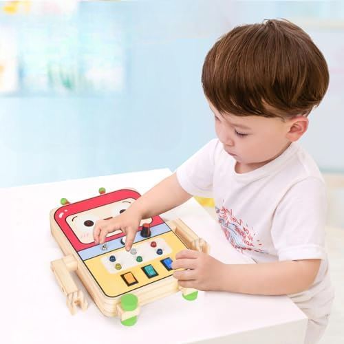 Tableau Montessori - BusyBoardCircuit™ - Robot - Paradis Des Jeux Et Jouets