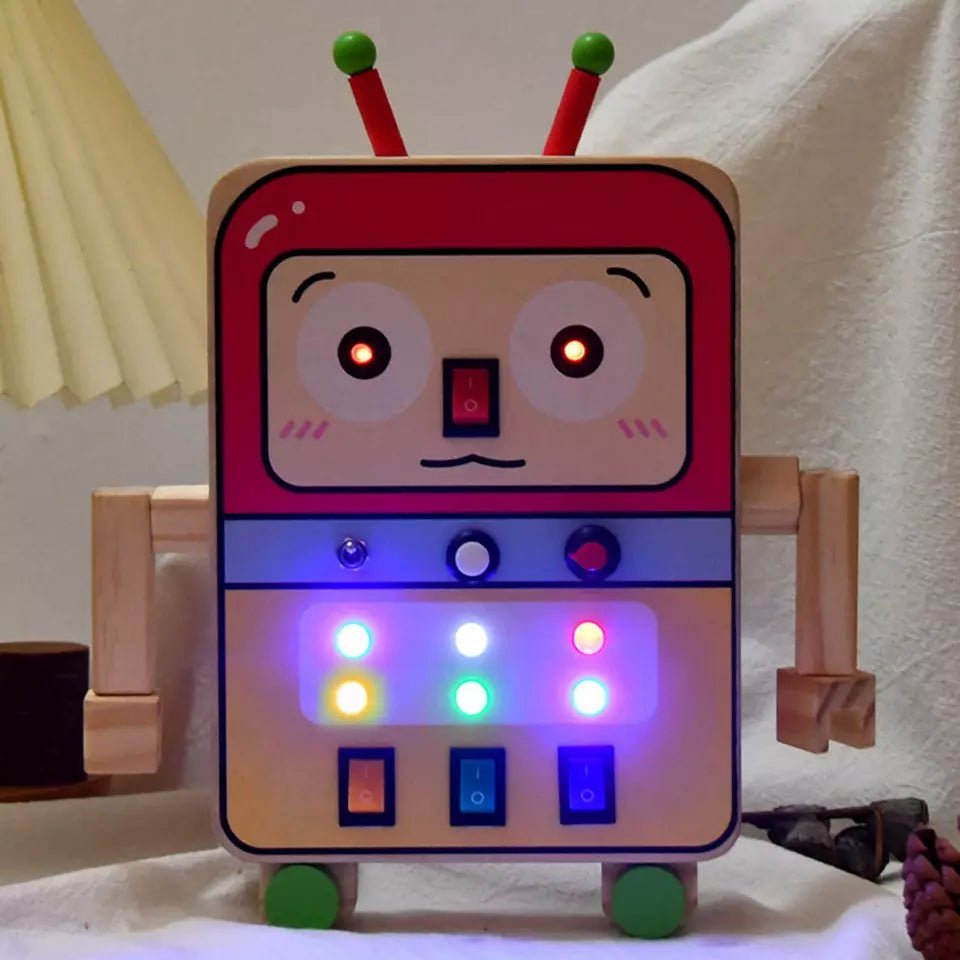 Tableau Montessori - BusyBoardCircuit™ - Robot - Paradis Des Jeux Et Jouets