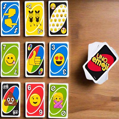 Jeu de Société - UNOGames™ - Emoji - Paradis Des Jeux Et Jouets