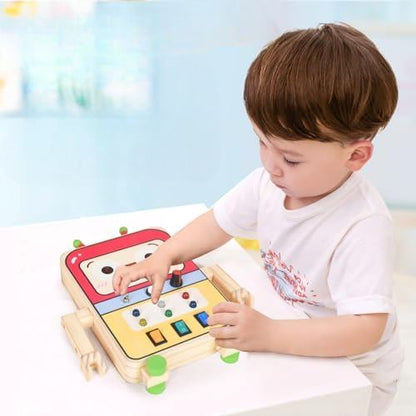 Tableau Montessori - BusyBoardCircuit™ - Robot - Paradis Des Jeux Et Jouets